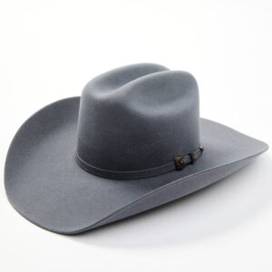 Fur Felt Cowboy Hat with Cattleman Crease and Leather Sweatband