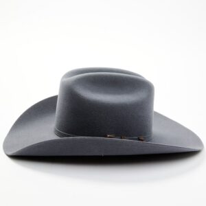 Fur Felt Cowboy Hat with Cattleman Crease and Leather Sweatband