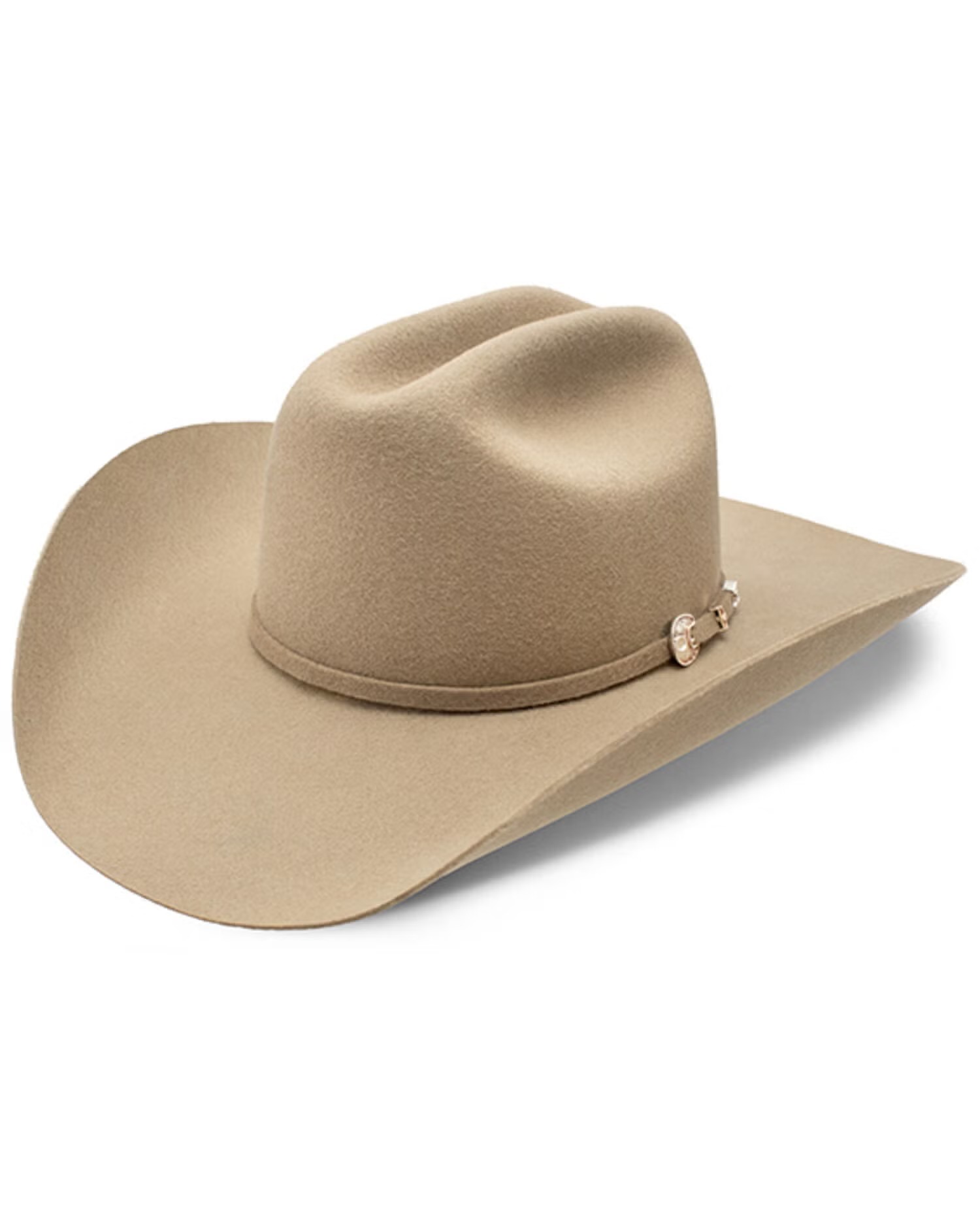 Felt Cowboy Hat with Cattleman Crease and Leather Sweatband