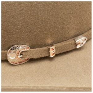 Felt Cowboy Hat with Cattleman Crease and Leather Sweatband