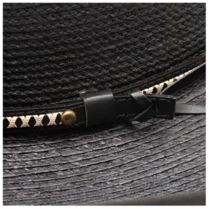 Palm Leaf Cowboy Hat with Vented Crown and Cattleman Crease