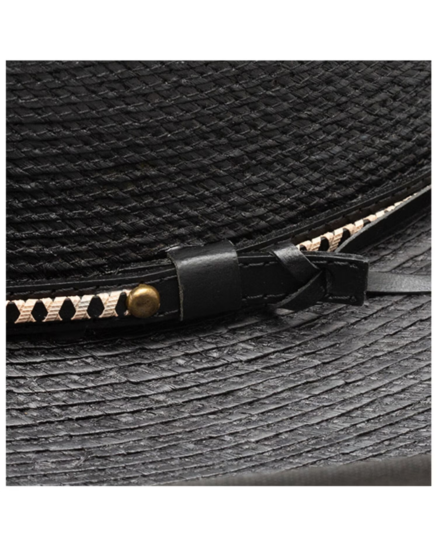Palm Leaf Cowboy Hat with Vented Crown and Cattleman Crease