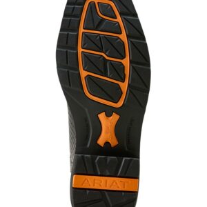 Men's Steel Toe Work Boots with Leather Upper and Pull-On Design