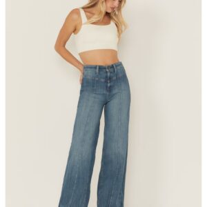 Women's Ultra High Rise Wide Leg Denim Jeans