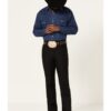 Men's Bootcut Dress Jeans with Stretch Twill Fabric