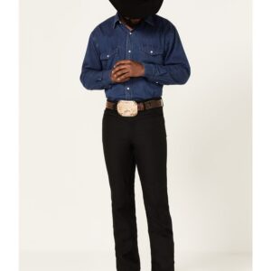 Men's Bootcut Dress Jeans with Stretch Twill Fabric
